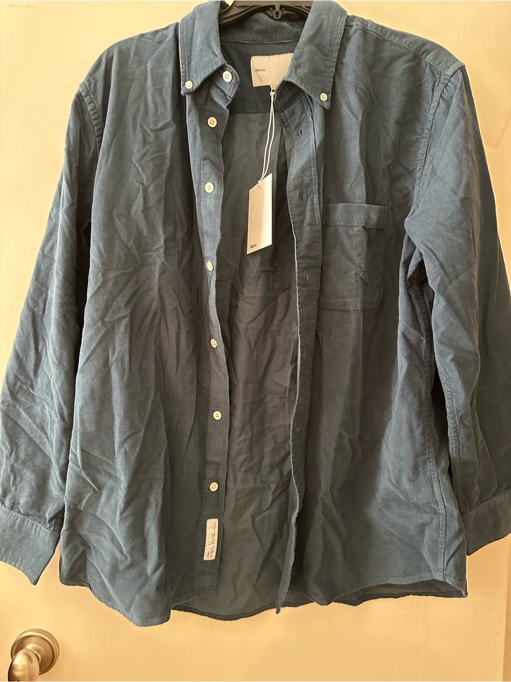 Men's Oxford Button Down - Pinwheel Cord Navy - NWT